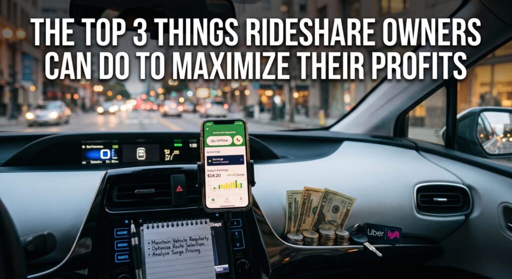 The Top 3 Things Rideshare Fleet Owners Can Do to Maximize Their Profits
